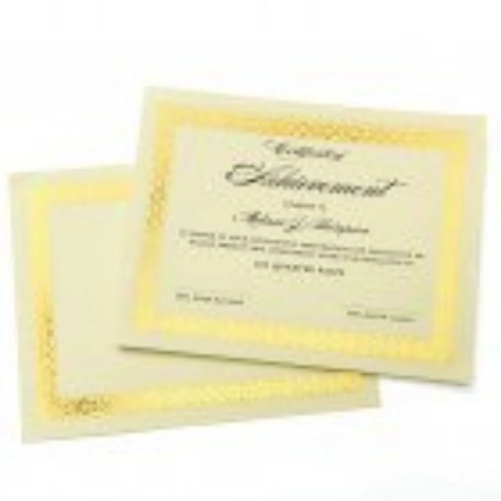 Gartner Studios 36004-S Gold Foil Certificate, 15 Pack - Picture 9 of 10